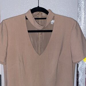 Trina Turk Silver Dress in Camel